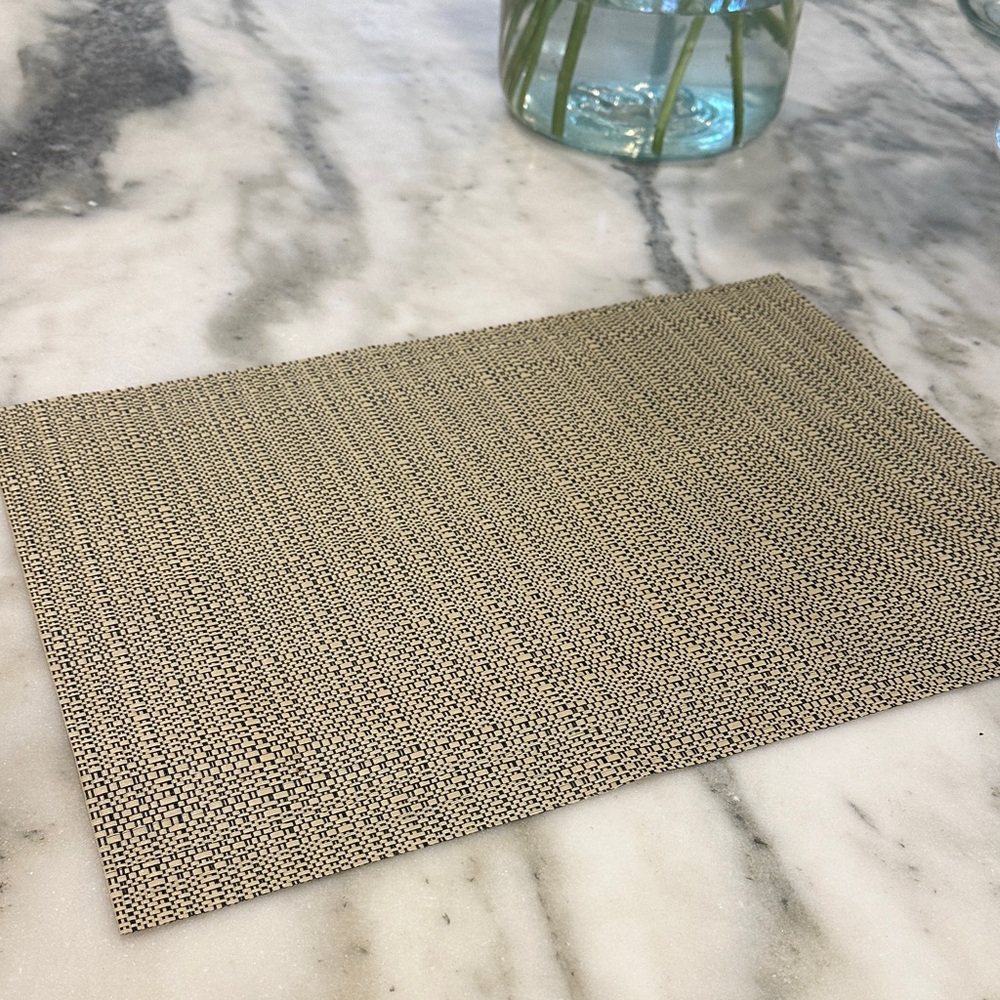 Chilewich Basketweave placemats.
